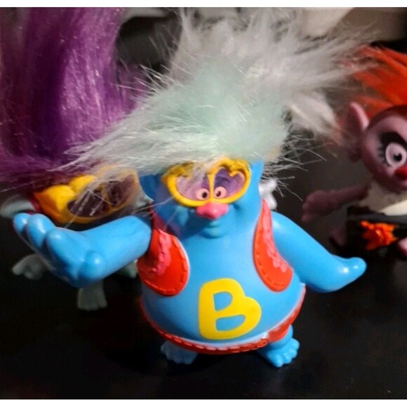 McDonalds Trolls World Tour Happy Meal Toys Lot Of 5 Figures 2020 - Picture 5 of 8